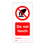 Do not touch tie tag Pack of 10 (Marine Sign)