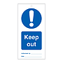 Keep out tie tag Pack of 10 (Marine Sign)