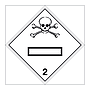 Hazard diamond Class 2.3 Toxic gases UN numbers display (Marine Sign)