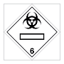 Hazard diamond Class 6.2 Infectious substance UN numbers display (Marine Sign)