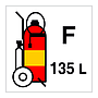 135L Wheeled foam fire extinguisher (Marine Sign)