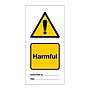 Harmful tie tag Pack of 10 (Marine Sign)
