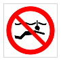 No Snorkelling symbol sign