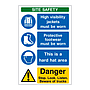 PPE V2 multi-message site safety board