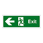 Exit arrow left sign