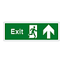 Exit arrow up sign