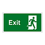 Exit Running Man Right sign