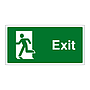 Exit running man left sign