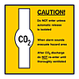 Caution CO2 sign