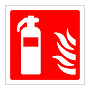 Fire extinguisher symbol sign