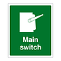 Main switch sign