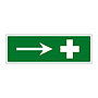 First aid symbol arrow right sign