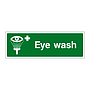 Eye wash sign