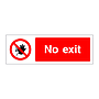 No exit sign