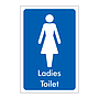 Ladies toilet sign