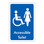 Female accessible toilet sign