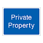 Private property sign