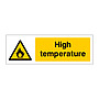 High temperature sign