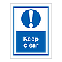 Keep clear (Marine Sign)