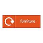 Furniture with WRAP recycling logo sign