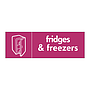 Fridges & freezers with icon sign