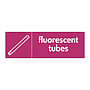 Fluorescent tubes with icon sign