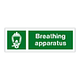 Breathing apparatus with text (Marine Sign)