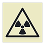 Radiation hazard warning symbol sign