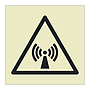 Non-ionising radiation hazard warning symbol sign