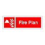 Fire plan sign