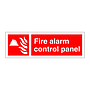 Fire alarm control panel sign