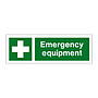 Emergency equipment with text (Marine Sign)