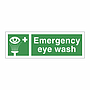 Emergency eye wash with text (Marine Sign)