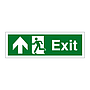 Exit arrow up sign