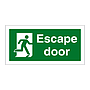 Escape door Running man Right sign