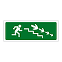 Running man down right (Marine Sign)