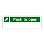 Push to open open sign