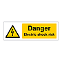 Danger Electric shock risk sign