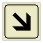 Down right directional arrow (Marine Sign)