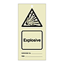 Explosive tie tag Pack of 10 (Marine Sign)