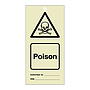 Poison Tie tag Pack of 10 (Marine Sign)