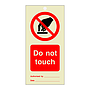 Do not touch tie tag Pack of 10 (Marine Sign)