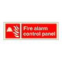 Fire alarm control panel with text (Marine Sign)