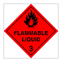 Hazard diamond Class 3 Flammable liquid (Marine Sign)
