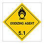 Hazard diamond Class 5.1 Oxidizing agent (Marine Sign)