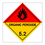 Hazard diamond Class 5.2 Organic peroxide (Marine Sign)