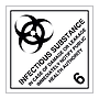 Hazard diamond Class 6.12 Infectious substance (Marine Sign)