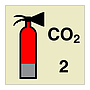 2kg CO2 Fire Extinguisher  (Marine Sign)