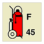 45L Wheeled foam fire extinguisher (Marine Sign)