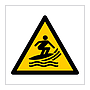 Surf craft area symbol sign